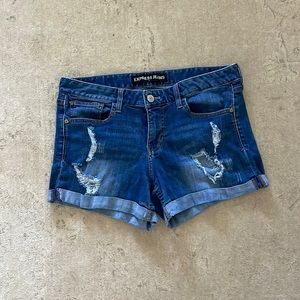Express jean shorts